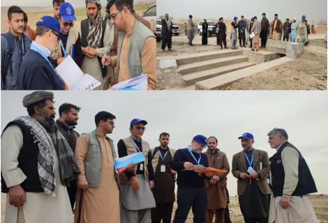UN-FAO Audit Team visits ActionAid. Afghanistan’s Project Progress in Balkh Province
