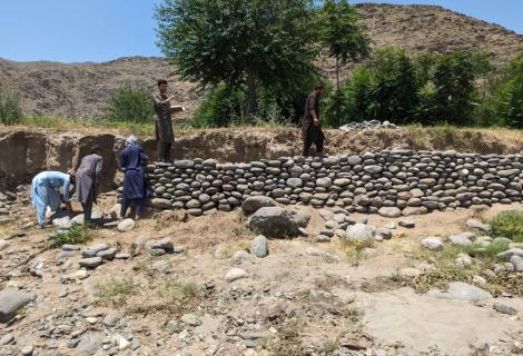 land rehabilitation project implemented by ActionAid, Afghanistan