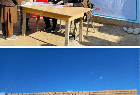 cash distribution for flood effected people in Ghor province