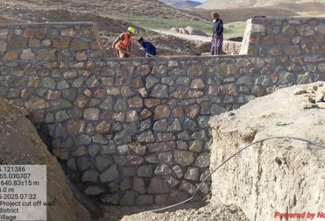  one of the construction projects implemented by ActionAid, Afghanistan  