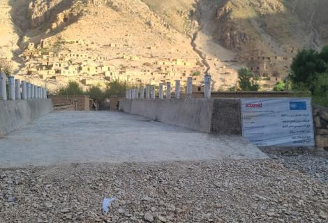  one of the construction projects implemented by ActionAid, Afghanistan  