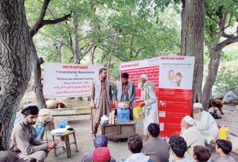 ActionAid Distributes First Batch of Emergency Food Packages to Earthquake survivors in Kunar’s Nurgal District