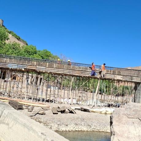 Kamenj Bridge Reconstructed by AAA in Ghor province