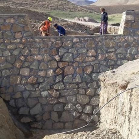  one of the construction projects implemented by ActionAid, Afghanistan  