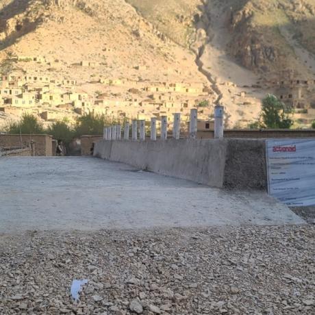 one of the construction projects implemented by ActionAid, Afghanistan