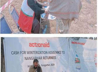 cash distribution process in Nangarhar province 