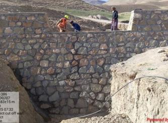  one of the construction projects implemented by ActionAid, Afghanistan  