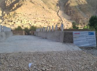  one of the construction projects implemented by ActionAid, Afghanistan  